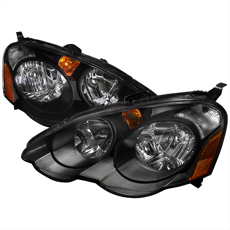 Spec-D 02-04 Acura  Rsx  02-04 Acura Rsx Headlights Black    2LH-RSX02JM-RS