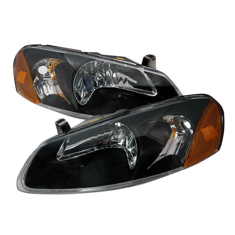 Spec-D 01-03 Chrysler Sebring Crystal Housing Headlights Black 2LH-SEB01JM-KS