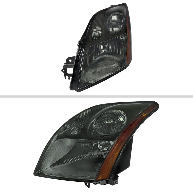 Spec-D 07-09 Nissan Sentra 2.0L Headlights Chrome Housing Smoked Lens - No Bulbs Included 2LH-SEN07G-GO