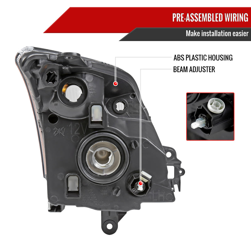 Spec-D 07-09 Nissan Sentra 2.0L Headlights Chrome Housing Smoked Lens - No Bulbs Included 2LH-SEN07G-GO