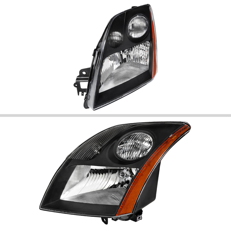 Spec-D 07-09 Nissan Sentra 2.0L Headlights Matte Black Housing Clear Lens - No Bulbs Included 2LH-SEN07JM-GO