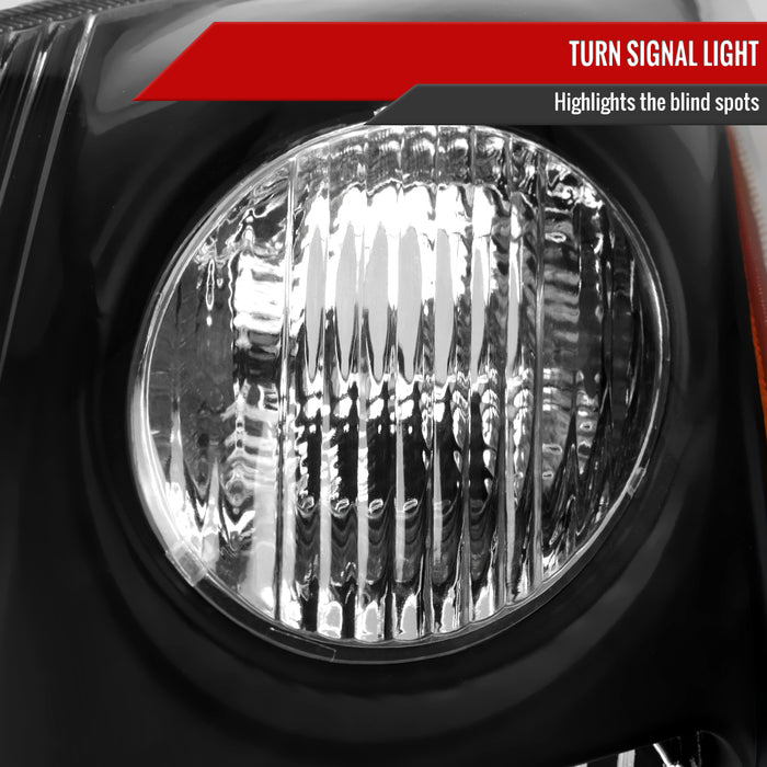 Spec-D 07-09 Nissan Sentra 2.0L Headlights Matte Black Housing Clear Lens - No Bulbs Included 2LH-SEN07JM-GO