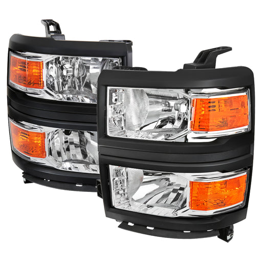 Spec-D 14-15 Chevrolet Silverado Headlight- Chrome Version 2 2LH-SIV14-V2-RS