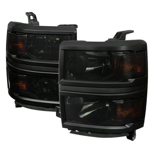 Spec-D 14-15 Chevrolet Silverado Headlight Smoke Version 2 2LH-SIV14G-V2-RS