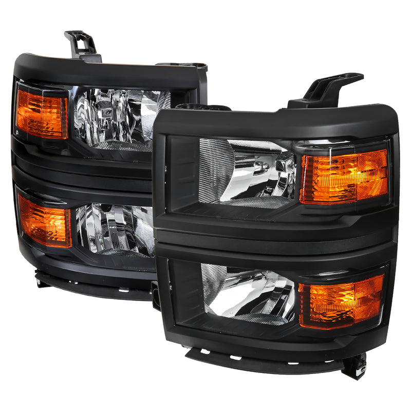 Spec-D 14-15 Chevrolet Silverado Headlight- Black Version 2 2LH-SIV14JM-V2-RS