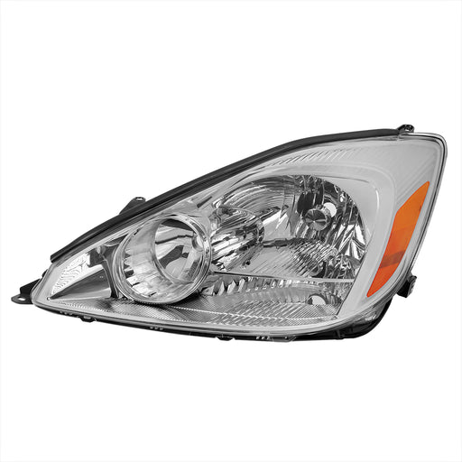 Spec-D 04-05 Toyota Sienna Oe Style Left Driver Side Headlight Chrome Housing Clear Lens - Bulbs Not Included 2LH-SNA04-L-GO