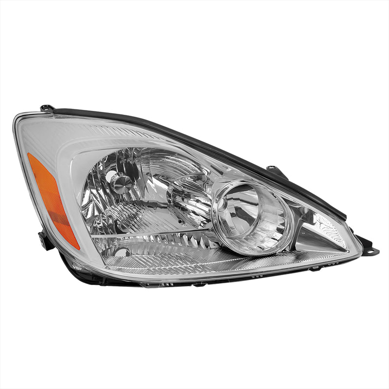 Spec-D 04-05 Toyota Sienna Oe Style Right Driver Side Headlight Chrome Housing Clear Lens - Bulbs Not Included 2LH-SNA04-R-GO