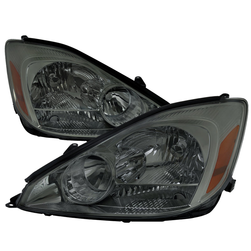 Spec-D 04-05 Toyota Sienna Oe Style Headlight Chrome Housing Smoked Lens - Bulbs Not Included 2LH-SNA04G-GO