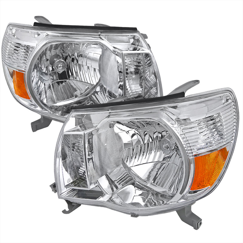 Spec-D 05-11 Toyota Tacoma Crystal Housing Headlights Chrome 2LH-TAC06-RS