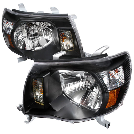 Spec-D 05-07 Toyota Tacoma Crystal Housing Headlights Black 2LH-TAC06JM-KS