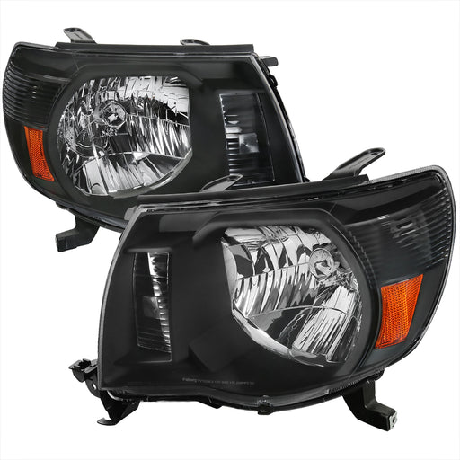 Spec-D 05-11 Toyota Tacoma Crystal Housing Headlights Black 2LH-TAC06JM-RS