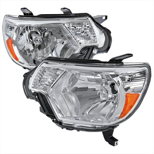 Spec-D 12-15 Toyota Tacoma Crystal Housing Headlights Chrome 2LH-TAC12-RS