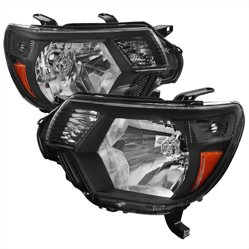 Spec-D 12-15 Toyota Tacoma Crystal Housing Headlights Black 2LH-TAC12JM-RS