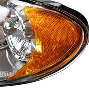 Spec-D 05-07 Chrysler Town Country Headlights Chrome Housing Clear Lens With Amber Reflector - No Bulbs Included 2LH-TNC05-GO