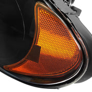Spec-D 05-07 Chrysler Town Country Headlights Black Housing Clear Lens With Amber Reflector - No Bulbs Included 2LH-TNC05JM-GO