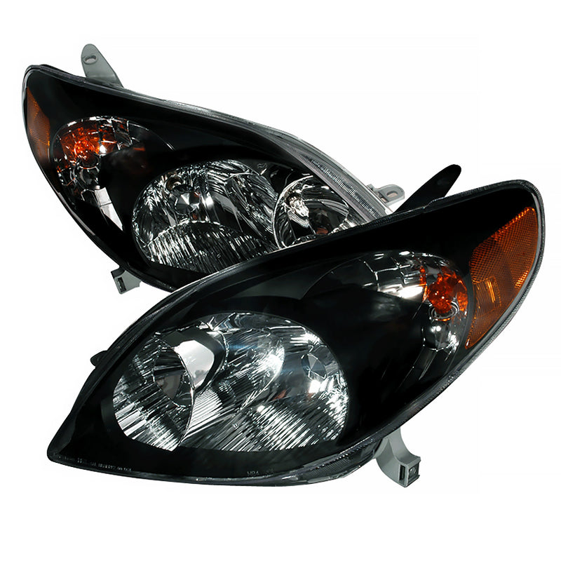 Spec-D 03-08 Toyota Matrix Crystal Housing Headlights Black 2LH-TRIX03JM-KS