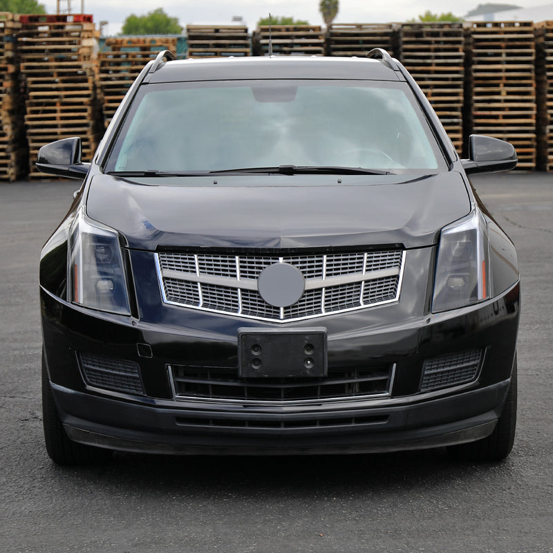Spec-D 10-16 Cadillac Srx Drl Led Bar Full Led Projector Headlights Matte Black Housing Clear Lens Amber Reflector Sequential Turn Signal And Breathing Light Effect 2LHE-SRX10JM-SQ-RS