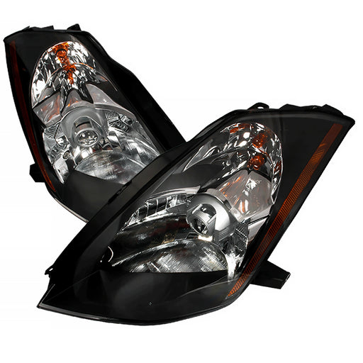 Spec-D 03-05 Nissan 350Z Halo Projector Headlights Black 2LHP-350Z03JM-KS