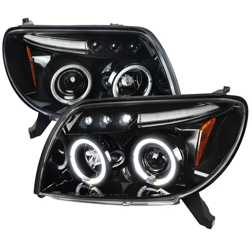 Spec-D 03-05 Toyota 4Runner Projector Headlight Glossy Black 2LHP-4RUN03BK-TM