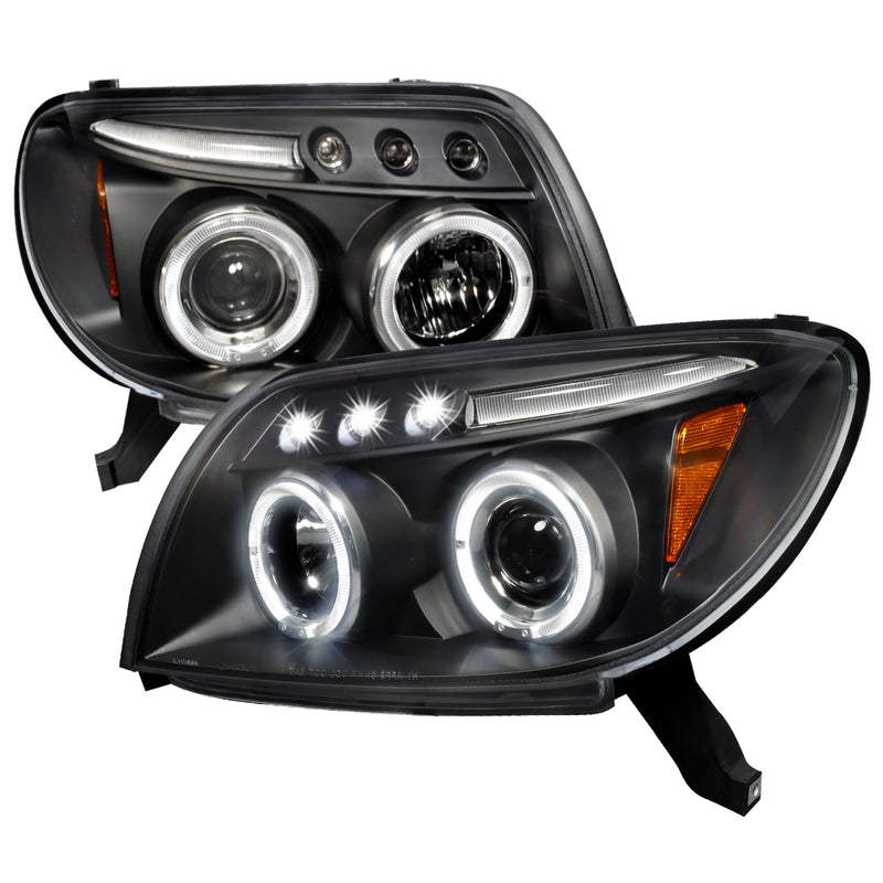 Spec-D 03-05 Toyota 4Runner Halo Led Projector Black 2LHP-4RUN03JM-TM