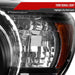 Spec-D 06-09 Toyota 4Runner Headlights Black Housing Clear Lens With Amber Reflector - No Bulbs Included 2LHP-4RUN06JM-GO