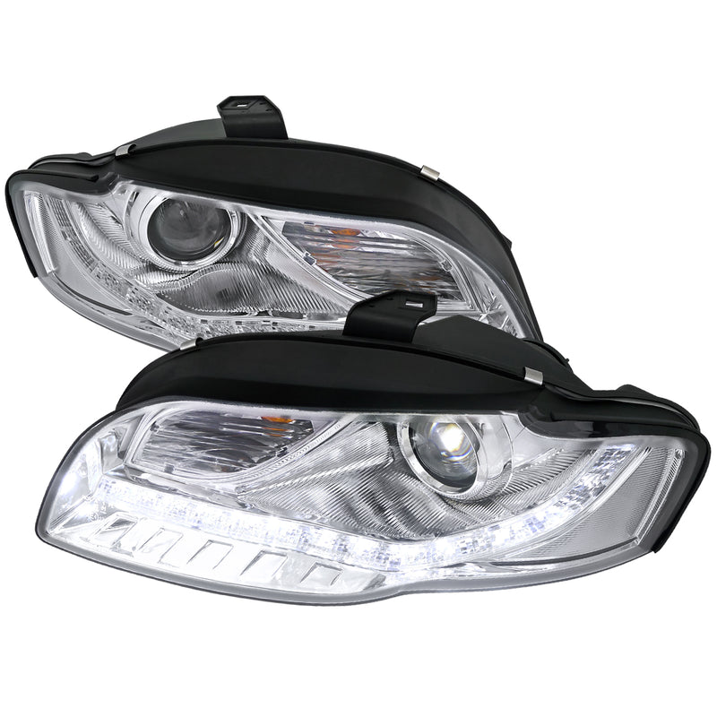 Spec-D 06-08 Audi  A4 Projector Headlight Chrome R8 Style  2LHP-A406-8-TM