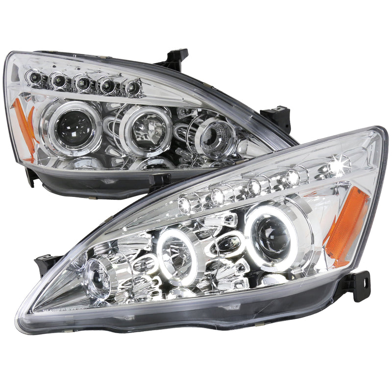 Spec-D 03-07 Honda Accord Halo Led Projector Chrome 2LHP-ACD03-TM
