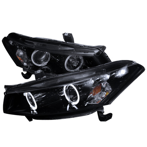 Spec-D 08-12 Honda  Accord  Smoked Lens Gloss Black Housing Projector Headlights 2LHP-ACD082G-TM