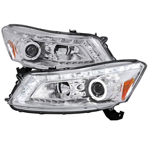 Spec-D 08-12 Honda Accord  Projector Headlight Chrome Housing Sedan Model 2LHP-ACD084-TM