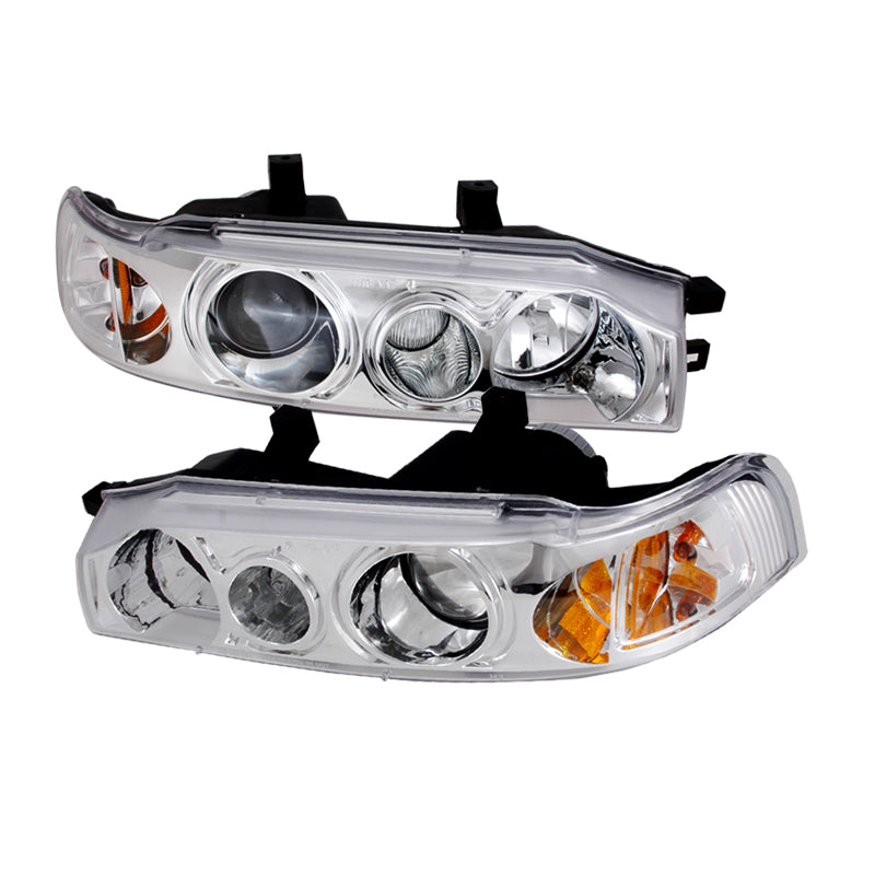 Spec-D 90-93 Honda Accord Projector Headlights Chrome 2LHP-ACD90-KS