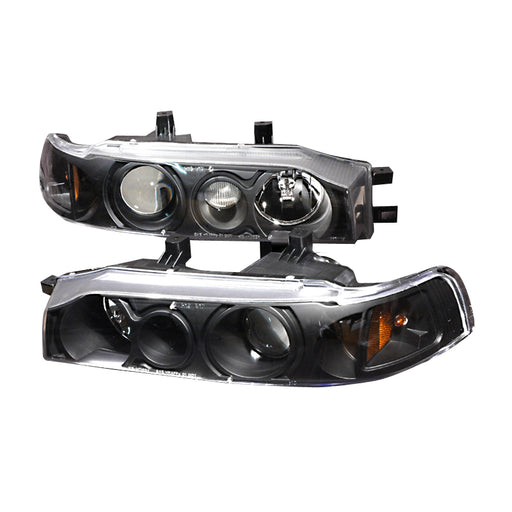 Spec-D 90-93 Honda Accord Projector Headlights Black 2LHP-ACD90JM-KS