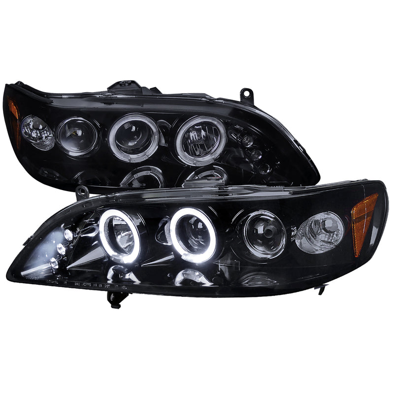 Spec-D 98-02 Honda  Accord  Smoked Lens Gloss Black Housing Projector Headlights 2LHP-ACD98G-TM