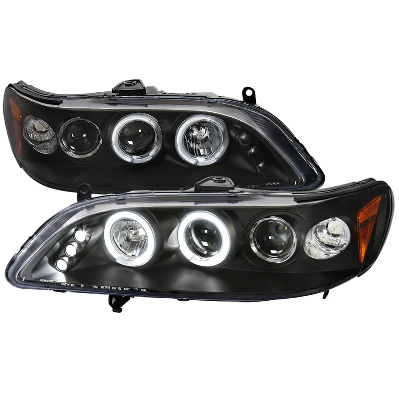 Spec-D 98-02 Honda Accord Halo Led Projector Black 2LHP-ACD98JM-TM