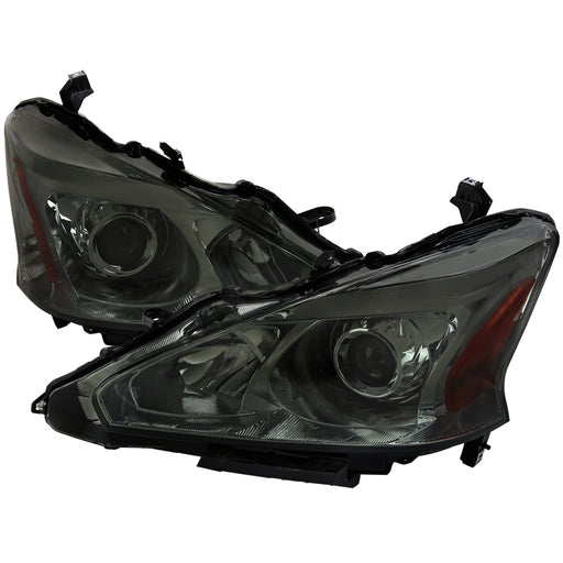 Spec-D 13-15 Nissan Altima Sedan - Projector Headlights - Smoked Lens 2LHP-ALT13G-GO