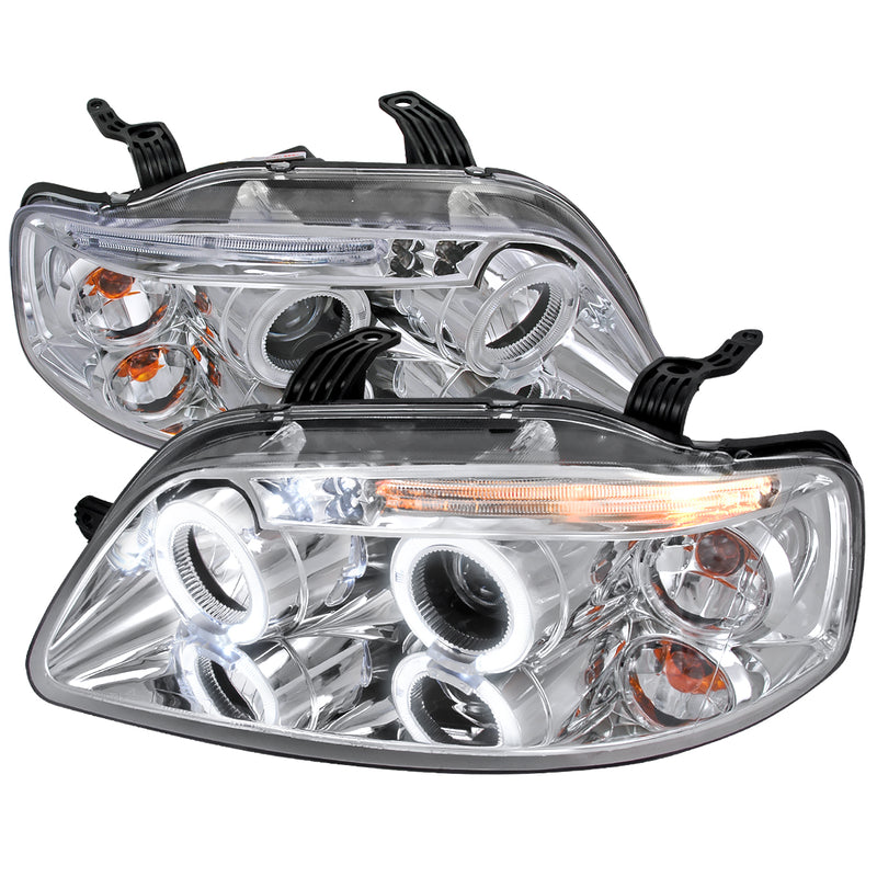 Spec-D 04-08 Chevrolet Aveo Halo Led Projector Chrome 2LHP-AVE045-TM