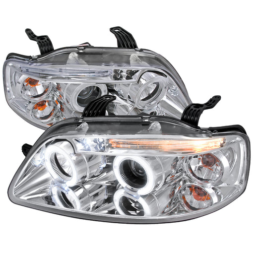 Spec-D 04-08 Chevrolet Aveo Halo Led Projector Chrome 2LHP-AVE045-TM