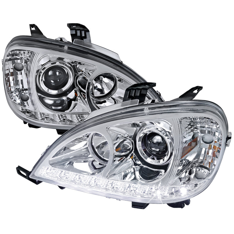 Spec-D 02-05 Mercedes W163 Ml Projector Headlights Chrome 2LHP-BW16302-TM