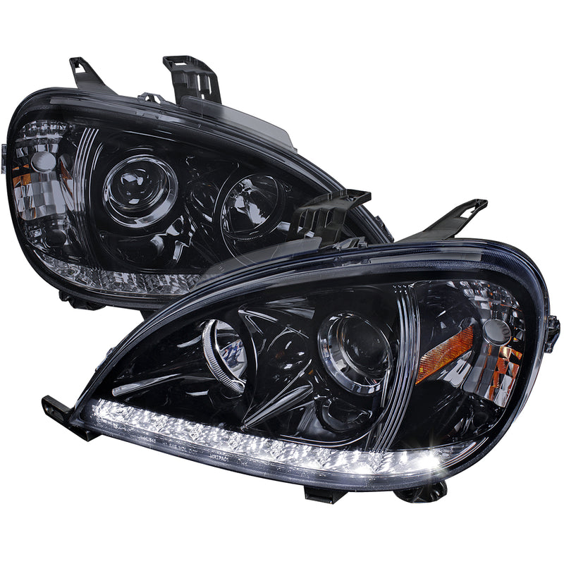 Spec-D 02-05 Mercedes W163 Ml Projector Headlights Glossy Black 2LHP-BW16302G-TM