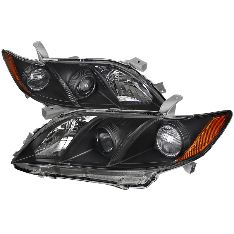 Spec-D 07-11 Toyota Camry Projector Headlight Black 2LHP-CAM07JM-RS