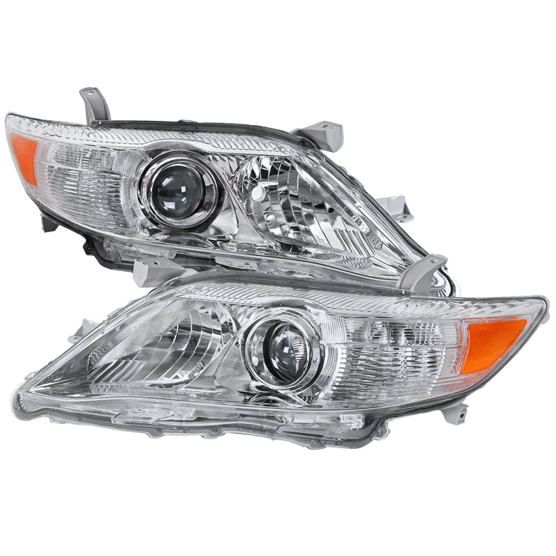 Spec-D 10-11 Toyota Camry Projector Headlights - Chrome 2LHP-CAM10-RS
