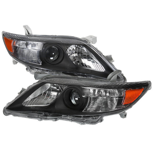 Spec-D 10-11 Toyota Camry Projector Headlights - Black 2LHP-CAM10JM-RS