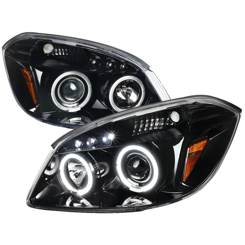Spec-D 05-10 Chevrolet Cobalt Projector Headlight Glossy Black 2LHP-COB05BK-TM