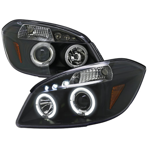 Spec-D 05-10 Chevrolet Cobalt Halo Led Projector Black 2LHP-COB05JM-TM