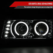 Spec-D 04-12 Gmc Canyon Halo Led Projector Chrome 2LHP-COL04H-TM