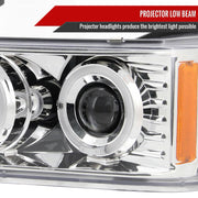 Spec-D 04-12 Gmc Canyon Halo Led Projector Chrome 2LHP-COL04H-TM