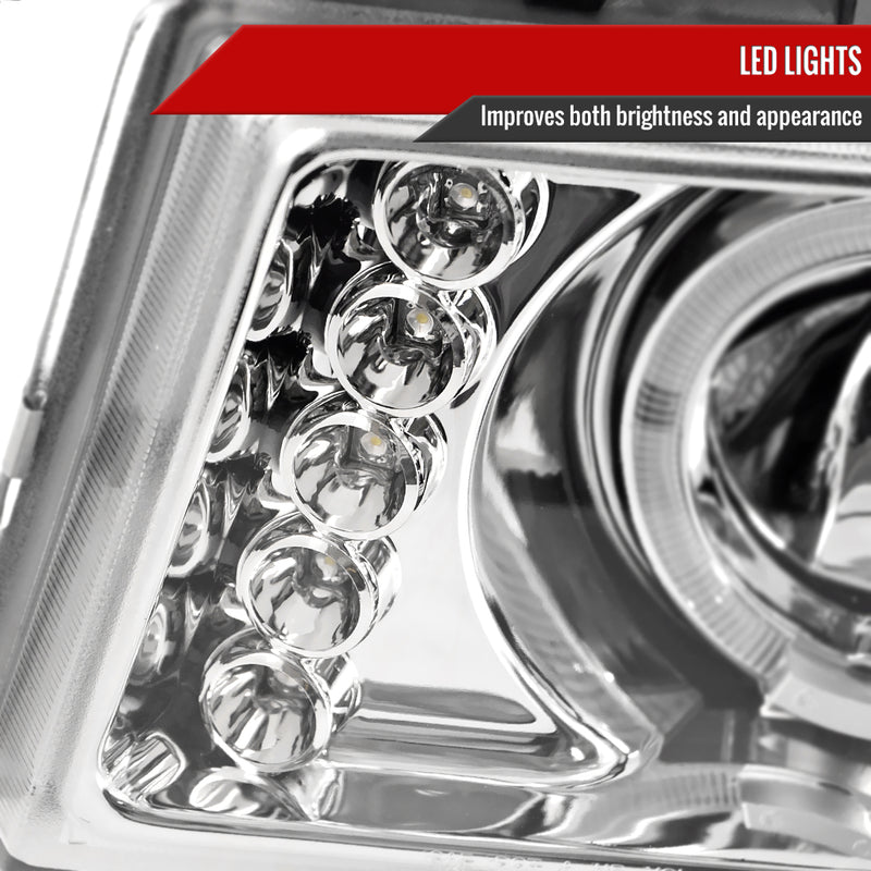 Spec-D 04-12 Gmc Canyon Halo Led Projector Chrome 2LHP-COL04H-TM
