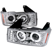 Spec-D 04-12 Chevrolet Colorado Halo Led Projector Chrome 2LHP-COL04H-TM