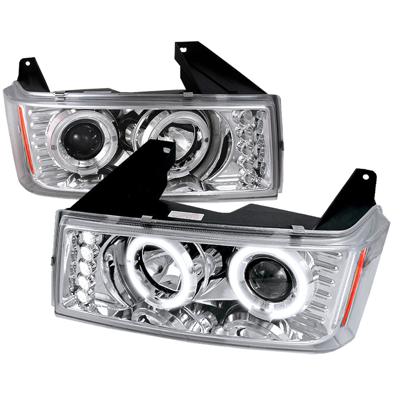 Spec-D 04-12 Gmc Canyon Halo Led Projector Chrome 2LHP-COL04H-TM