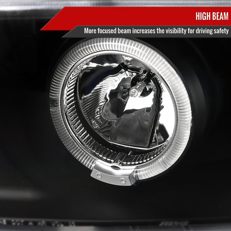 Spec-D 04-12 Chevrolet Colorado Halo Led Projector Black 2LHP-COL04HJM-TM