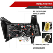 Spec-D 04-12 Gmc Canyon Halo Led Projector Black 2LHP-COL04HJM-TM